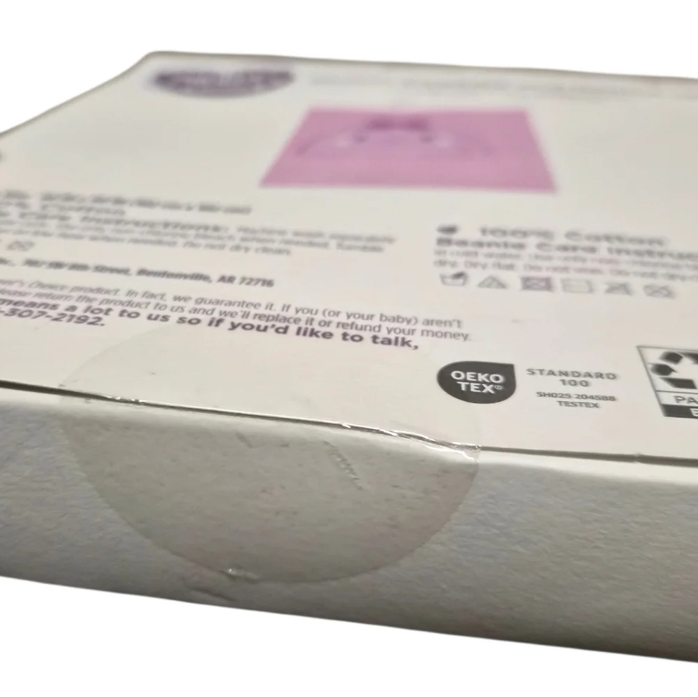 Muslin Swaddle & Beanie Set -Pink- Parents Choice -100 Cotton -40inx40in-